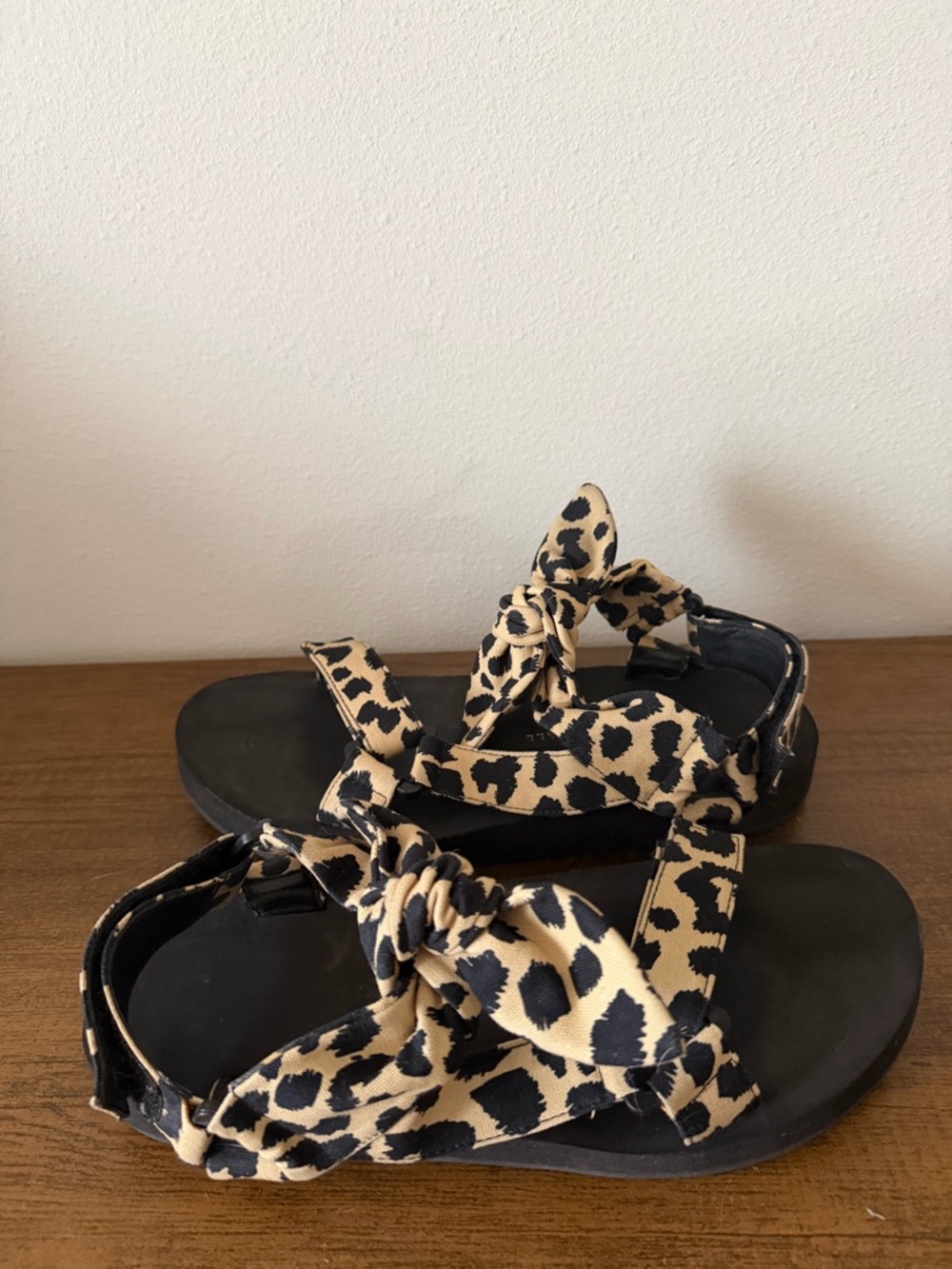 Loeffler Randall Maisie Leopard-Print Sport Sandals